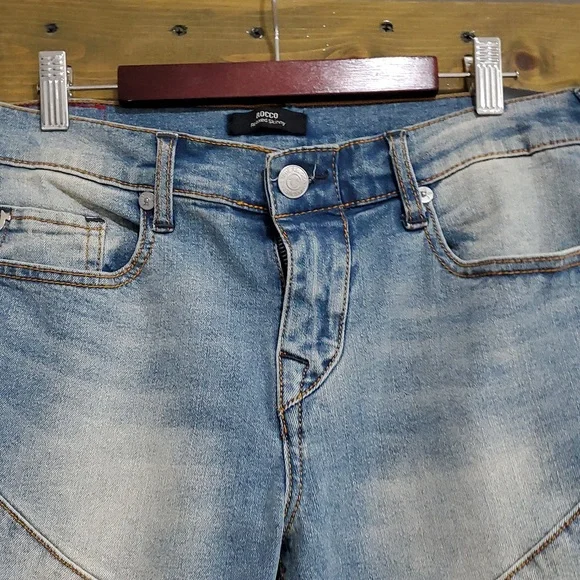 NEW TRUE RELIGION Rocco Moto Relaxed Skinny DENIM JEANS WAIST 28 INSEAM